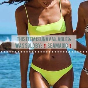 NEW Triangl Dreamland Lemon Split Bikini Set